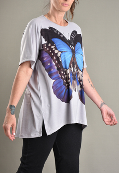 Blusa Evasê Metamorfose Azul - loja online