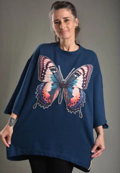 Pull Moletom Borboleta Colorida