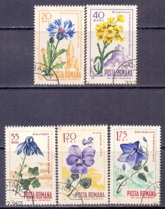 14705 .... ROMENIA - FLORES - 1967 - SERIE USADA