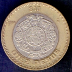 M1853 .... MEXICO - 10 PESOS 2004 - BIMETÁLICA - comprar online