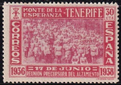 24614 ..... ESPANHA - MONTE DE LA ESPERANZA - 30 CTS - 1938