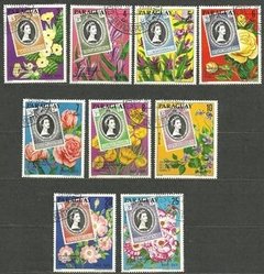 27361 PARAGUAI - SELO SOBRE SELO - RAINHA ISABEL I I