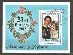 27419 LIBÉRIA - 21 ST BIRTHDAY 1982 - PRINCESA DIANA