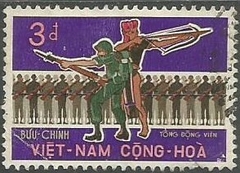 32566 .... VIETNAM - VIETCONG e ARQUEIRO - 3 d