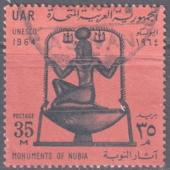 32978 ..... EGITO - MONUMENTOS DA NÚBIA - 3 5 M - 1964 - USADO