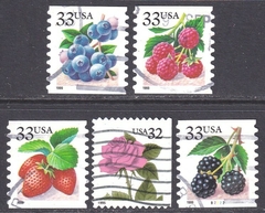 35291 ...... ESTADOS UNIDOS - FRUTAS E FLORES - 1999 - SERIE