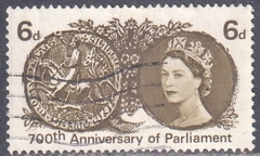 35836 ...... INGLATERRA - 700 ANOS DO PARLAMENTO - 6 d. - USADO