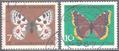 0376 / 7 ....... ALEMANHA FEDERAL - BORBOLETAS - 1962