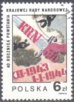 37850 ..... POLONIA - LIBERTAÇÃO DO FASCISMO - 1983 - USADO