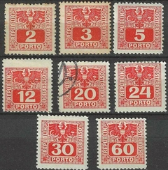 38189 AUSTRIA - LOTE COM 8 SELOS
