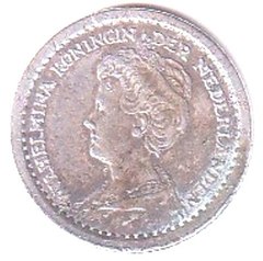 P4283 .... HOLANDA - 10 CENTS 1916 - PRATA