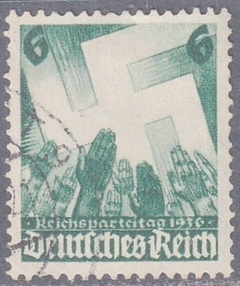 632 .... 8ª REUNIÃO DO PARTIDO EM NUREMBERG - 6 Pf. - 1936 - USADO - comprar online