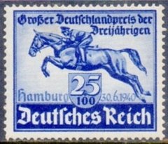 746 GRANDE PREMIO DEHAMBURGO - 1940 - 25 + 100 Pf - GOMA INCOMPLETA