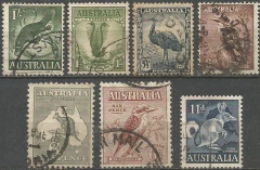 7832 AUSTRALIA - LOTE COM 7 SELOS ANIMAIS