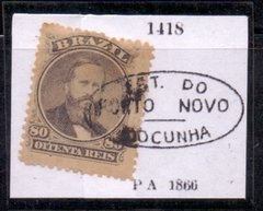 8168 ...... CARIMBO FERROVIÁRIO = PA1418 - EST. DO PORTO NOVO DO CUNHA