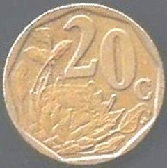 M2270 AFRICA DO SUL - 20 c. 2007 - INOX - comprar online