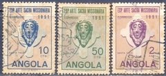 25471 ANGOLA - EXPOSIÇÃO DE ARTE SACRA MISSIONÁRIA - 1951 - SERIE COMPLETA