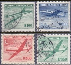 23976 ....... CHILE - LOTE DE AVIÃO DIVERSOS - USADOS