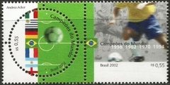C2449/50 CAMPEÕES DO MUNDO DE FUTEBOL - 2002 - PAR SE TENANT