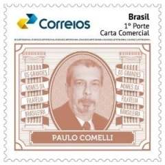 PB0166   OS GRANDES NOMES DA FILATELIA BRASILEIRA   -  PAULO COMELLI   - 2020
