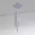 Colgante Lungo 10 luces cromo