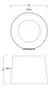 VK Plafon Led Kai 50cm Dimerizable Moderno - Lafabrica3 - Von - LAFABRICA3ILUMINACION