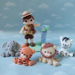 Adorno Torta animales de la selva safari - tienda online