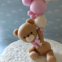 Adorno Torta Osito con globos - tienda online