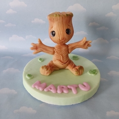 Combo 10 souvenirs y adorno de torta Groot - Nubecitas