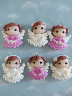 Souvenirs 20 Angelitas Porcelana Fria - Nubecitas