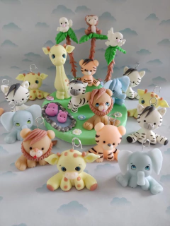 Souvenirs Pack 20 animales cumpleaños selva safari - tienda online