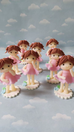 Souvenirs Bautismo 20 Luna Nena Varón Baby Shower Porcelana