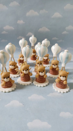 Imagen de Souvenirs Porcelana Fria 20 Bebes babyshower nacimiento revelación