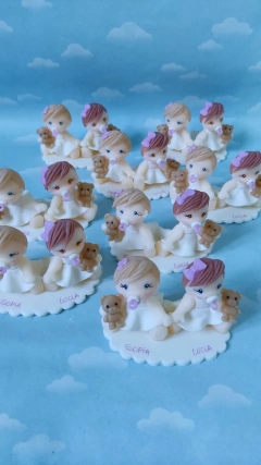 Souvenirs 10 bebes Bautismo/ Nacimiento/babyshower - tienda online