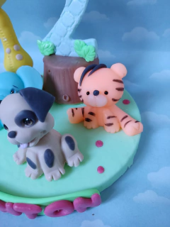 Adorno Torta animales/número safari - tienda online