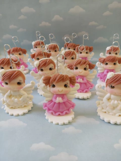 Souvenirs 20 Angelitas Porcelana Fria - Nubecitas
