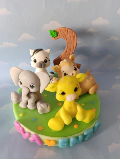 Adorno Torta animales de la selva safari - comprar online