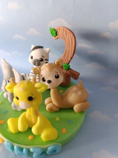 Imagen de Adorno de torta animalitos de la selva /bosque /nórdicos