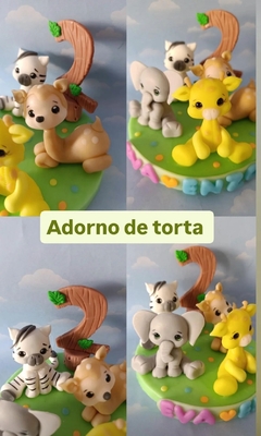 Combo 10 souvenirs y adorno de torta safari selva en internet