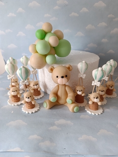 Adorno Torta osito/conejo/ con globos