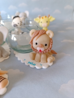 Souvenirs 10 Portavelas animalitos safari - tienda online