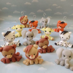 Imagen de Adorno de torta 4 animales selva safari