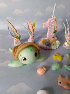 Imagen de Adorno Torta fondo de mar