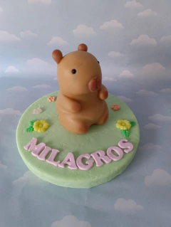 Adorno de torta capibara carpincho - comprar online