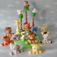 Imagen de Adorno Torta animales de la selva safari