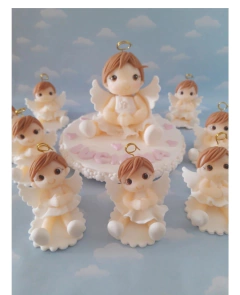 Souvenir comunión bautismo 10 muñequitas angelitas - comprar online