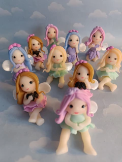 Souvenirs 10 Hadas Bosque Porcelana Fría Cumpleaños. - comprar online