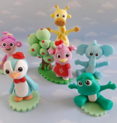 Adorno Torta personajes infantiles - Nubecitas