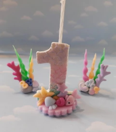 Vela Numero Cumpleaños Porcelana Fría Unicornio - Nubecitas