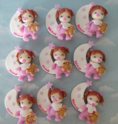 Souvenirs 20 Iman Lunitas Nacimiento Bautismo Baby Shower en internet
